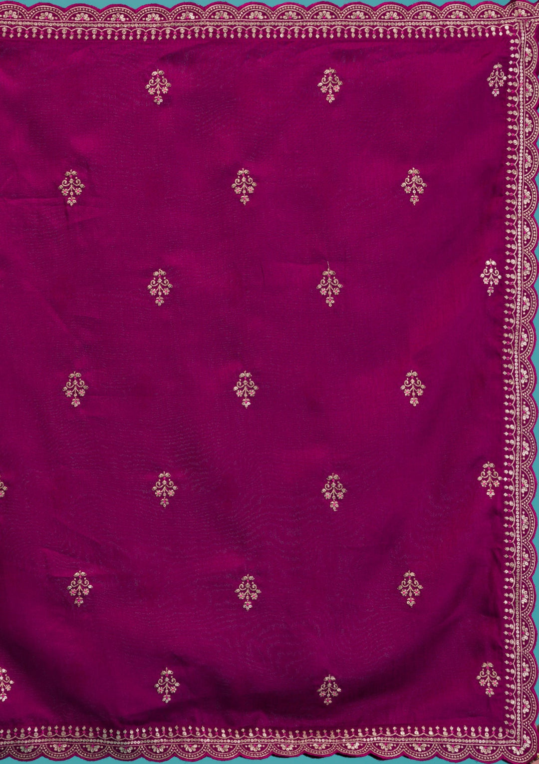Wine Zariwork Raw Silk Readymade Salwar Suit-Koskii