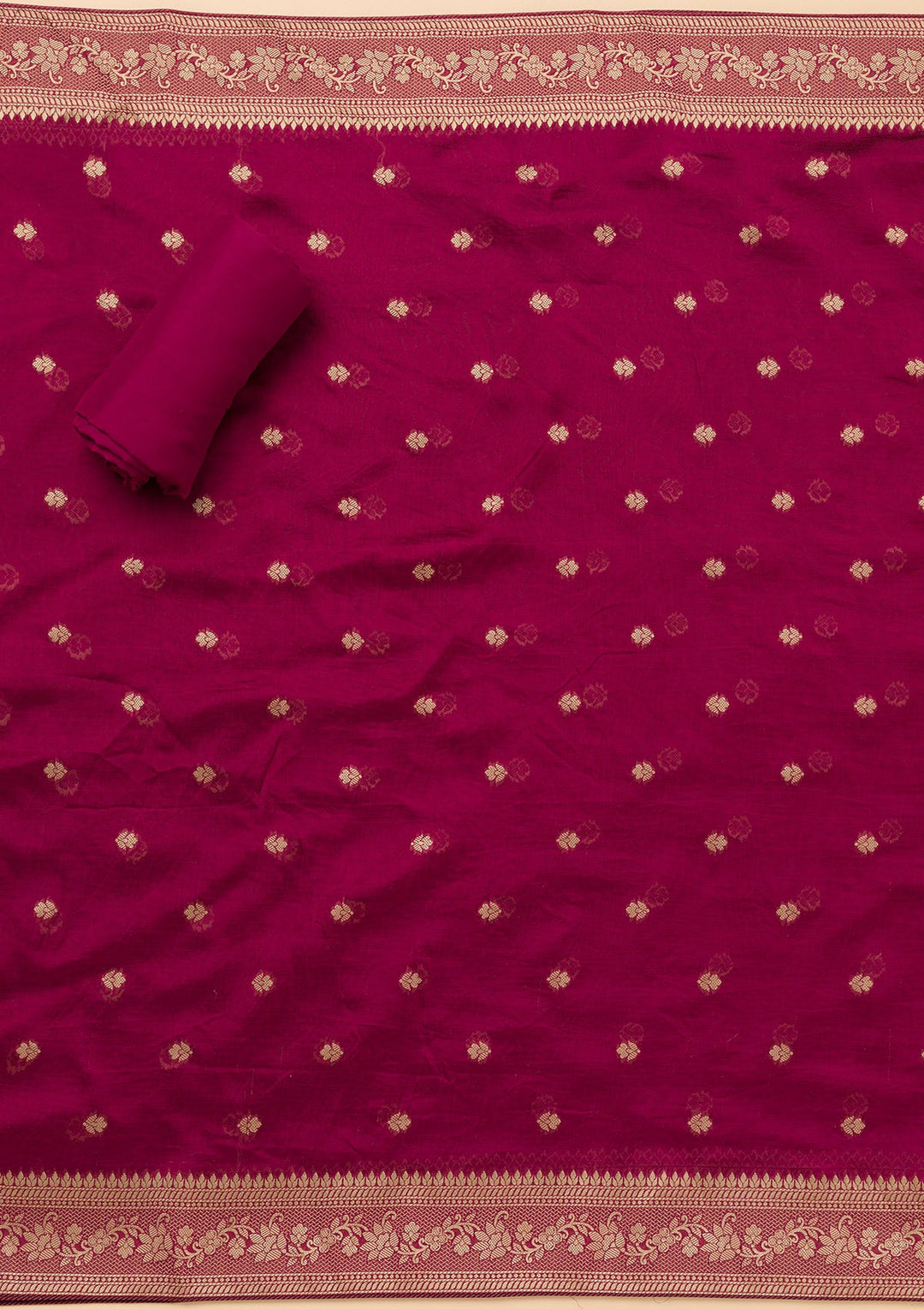 Wine Zariwork Satin Unstitched Salwar Suit
