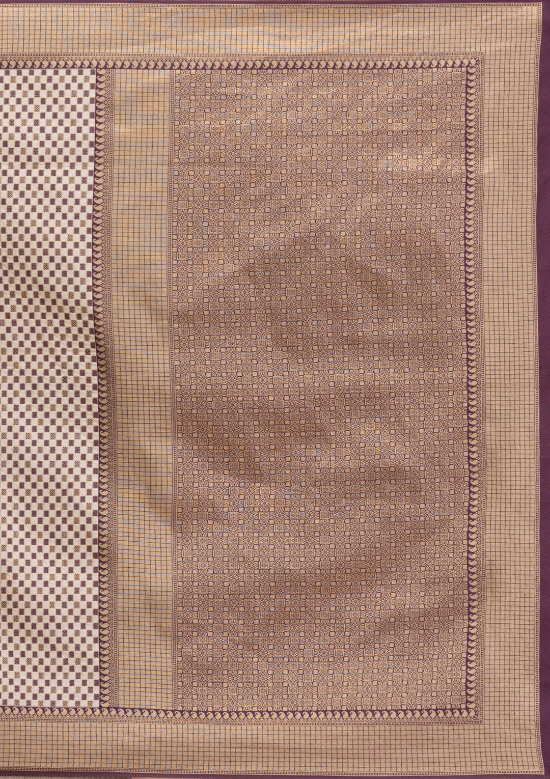 Wine Zariwork Silk Saree-Koskii