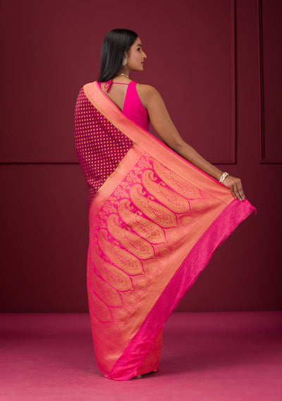 Wine Zariwork Soft Silk Saree-Koskii