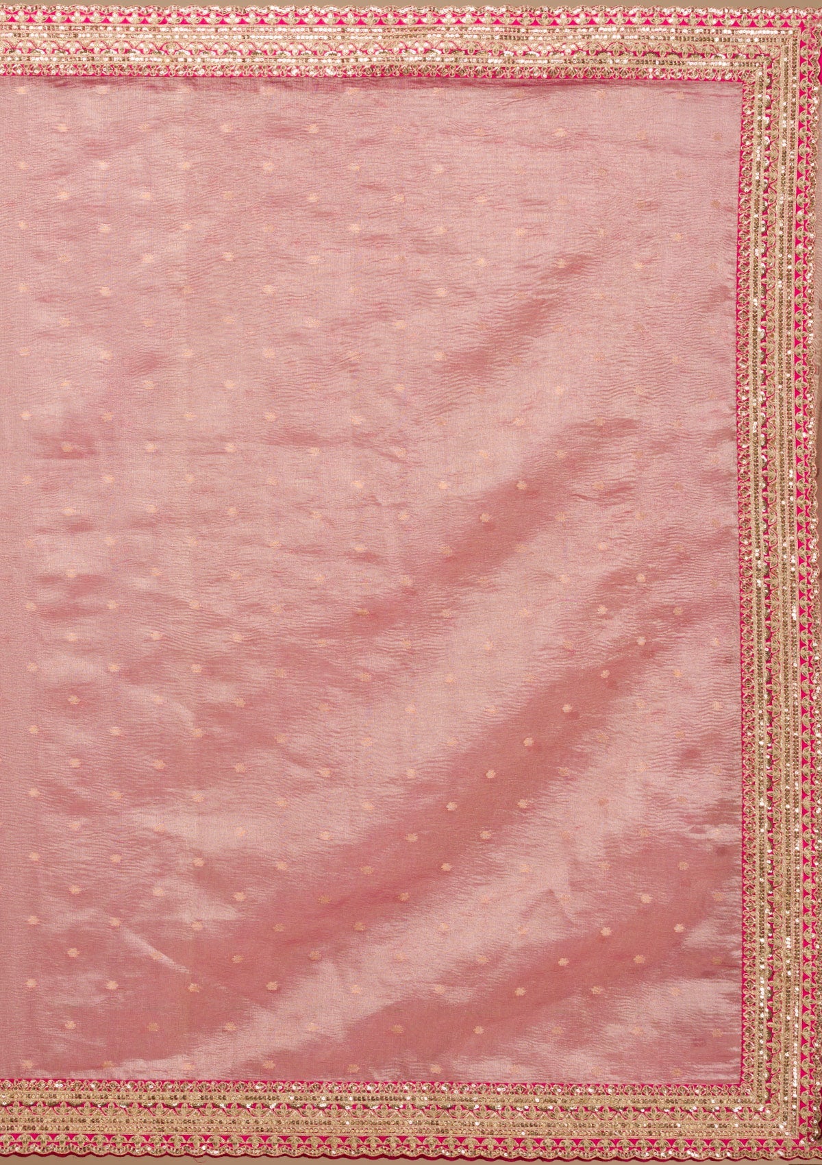 Wine Zariwork Tissue Saree