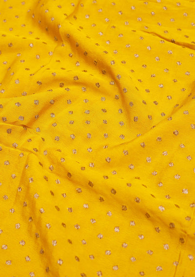 Yellow Zariwork Art Silk Saree