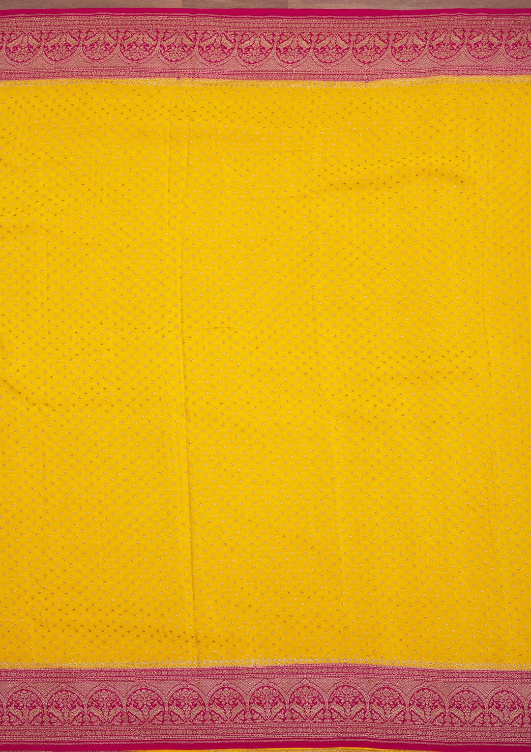 Yellow Zariwork Pure Silk Saree