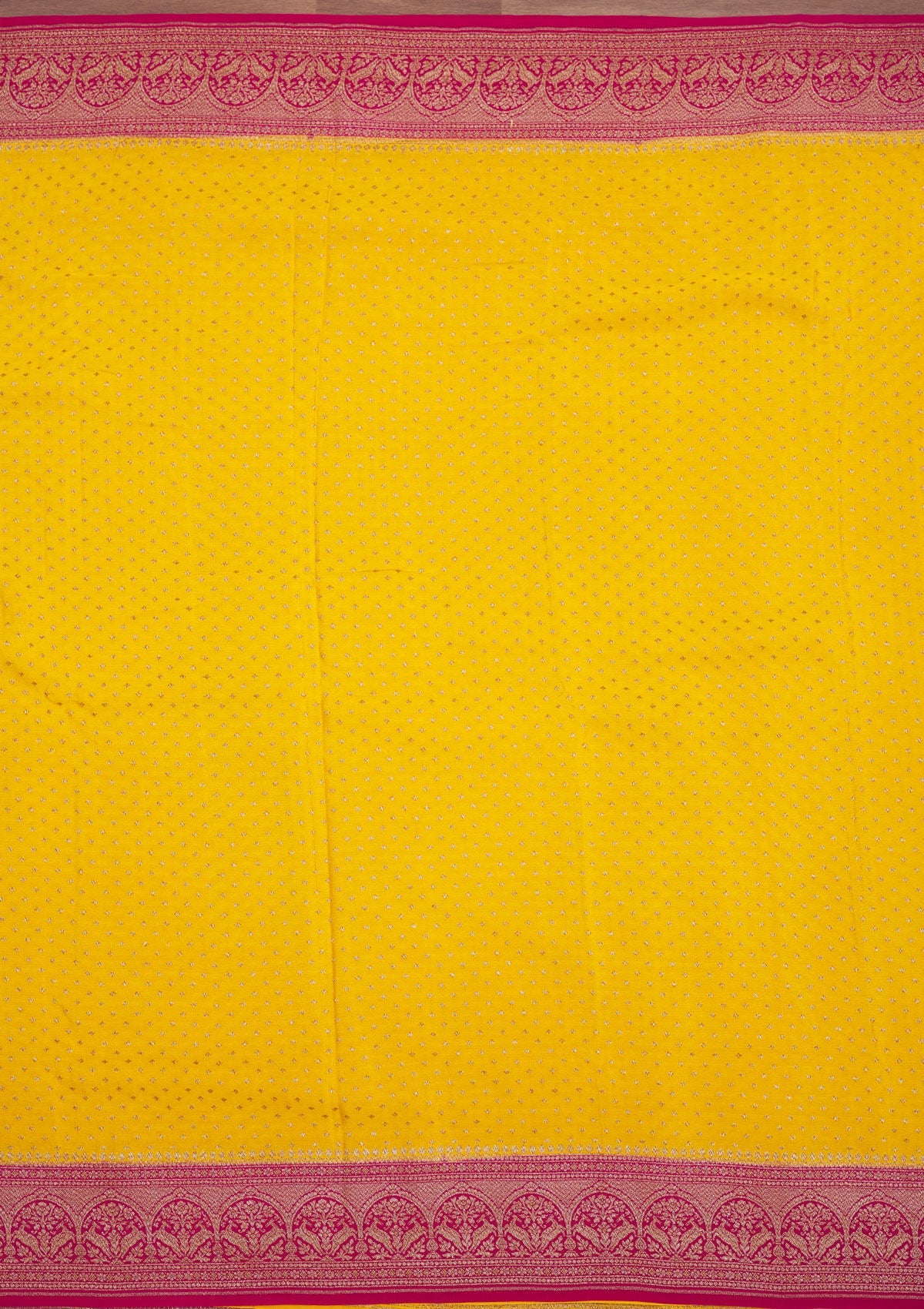 Yellow Zariwork Pure Silk Saree