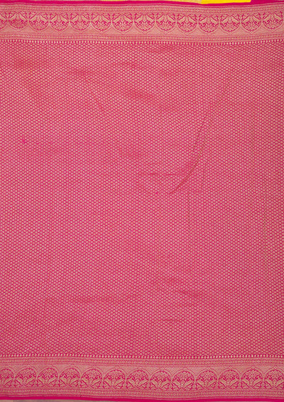Yellow Zariwork Pure Silk Saree