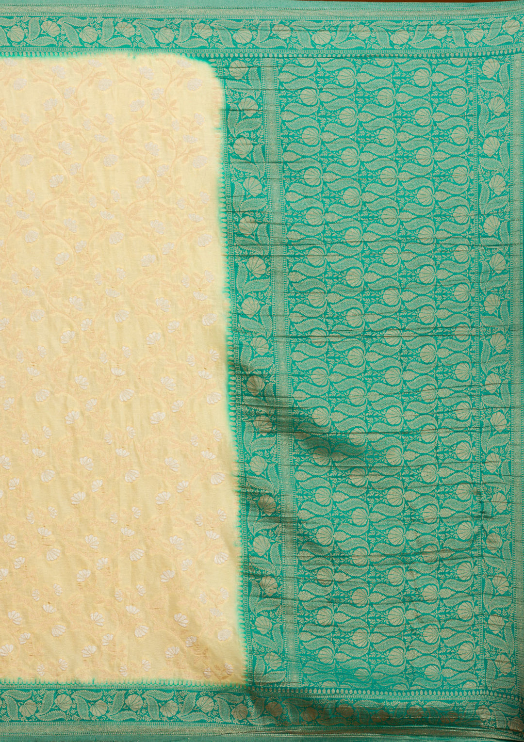 Yellow Zariwork Georgette Saree