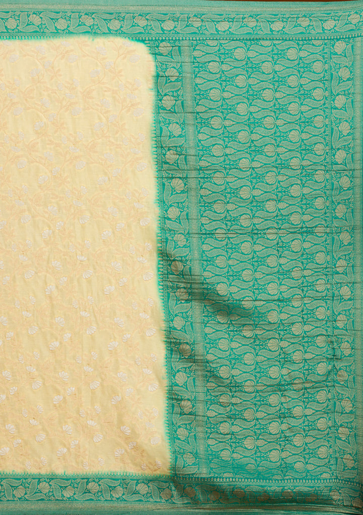 Yellow Zariwork Georgette Saree