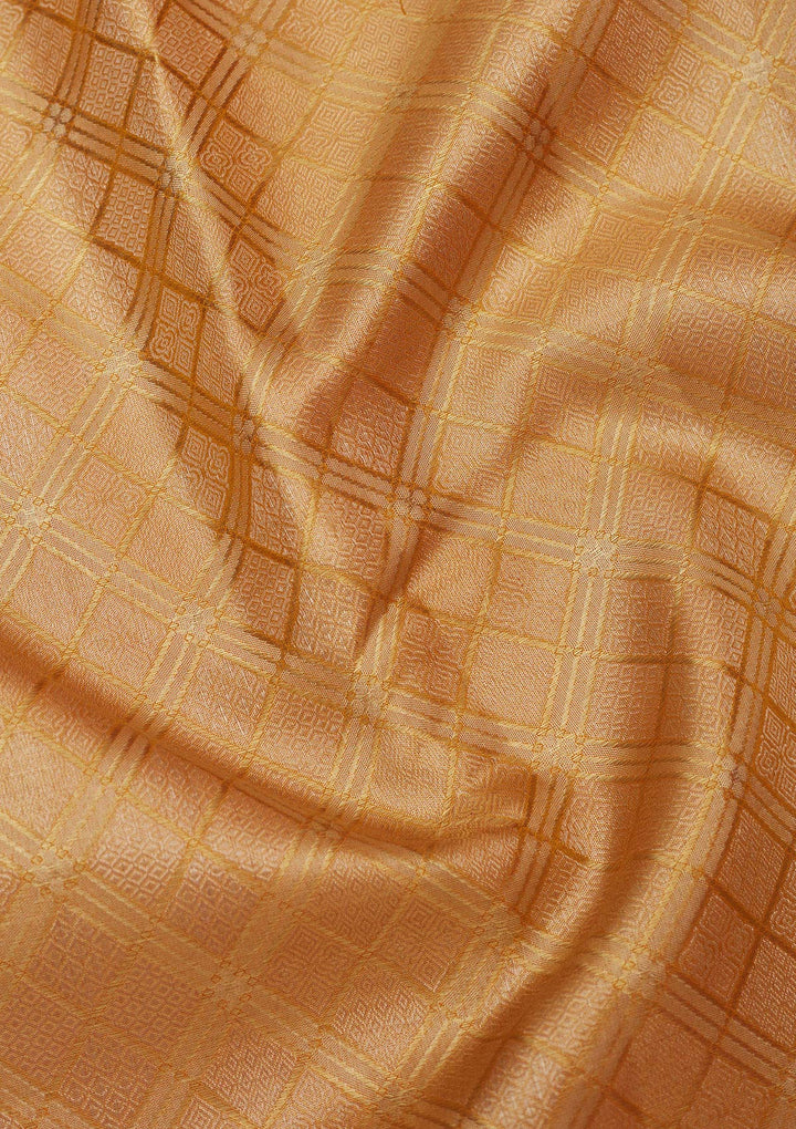 Yellow Zariwork Pure Silk Saree-Koskii