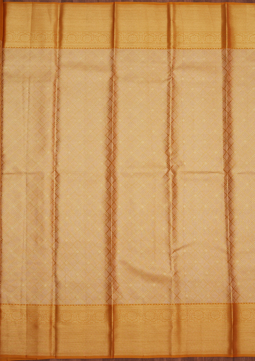 Yellow Zariwork Pure Silk Saree-Koskii