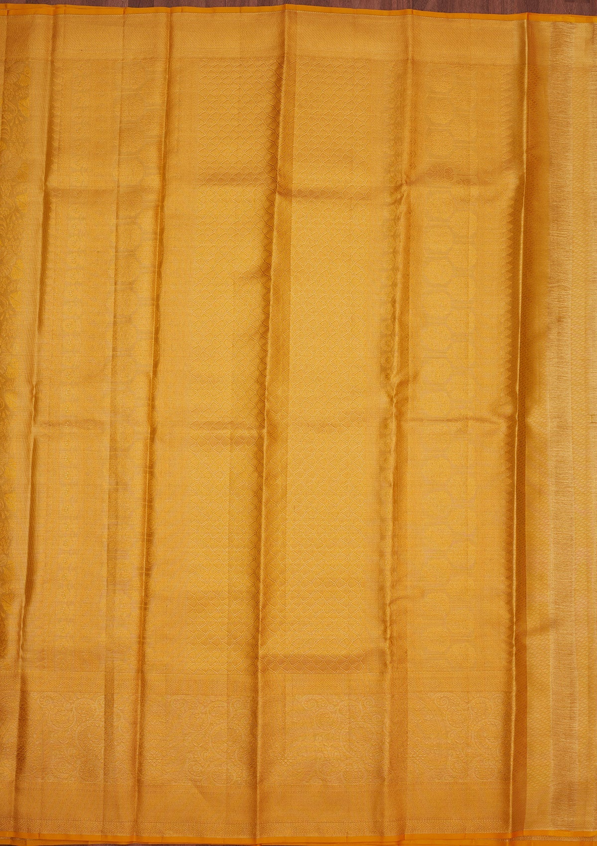 Yellow Zariwork Pure Silk Saree-Koskii