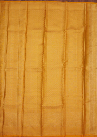 Yellow Zariwork Pure Silk Saree-Koskii