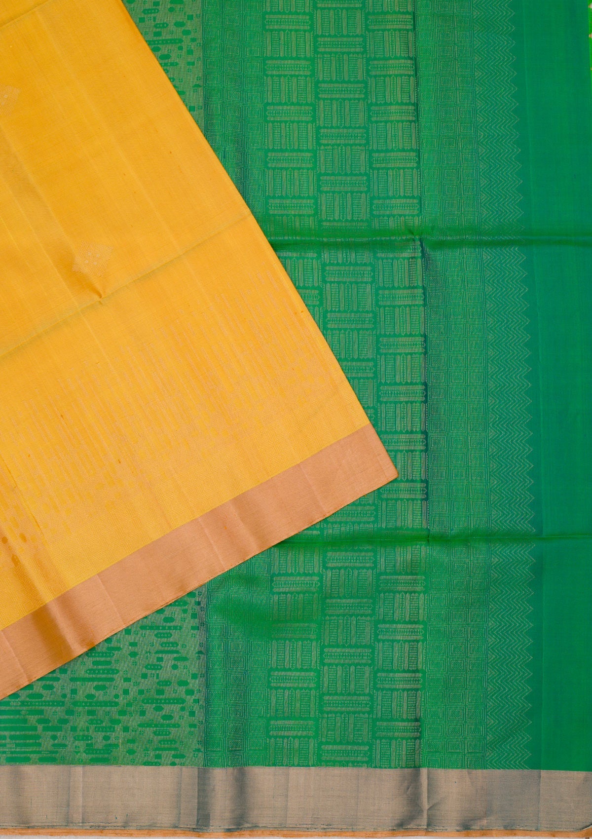 Yellow Zariwork Pure Silk Saree-Koskii