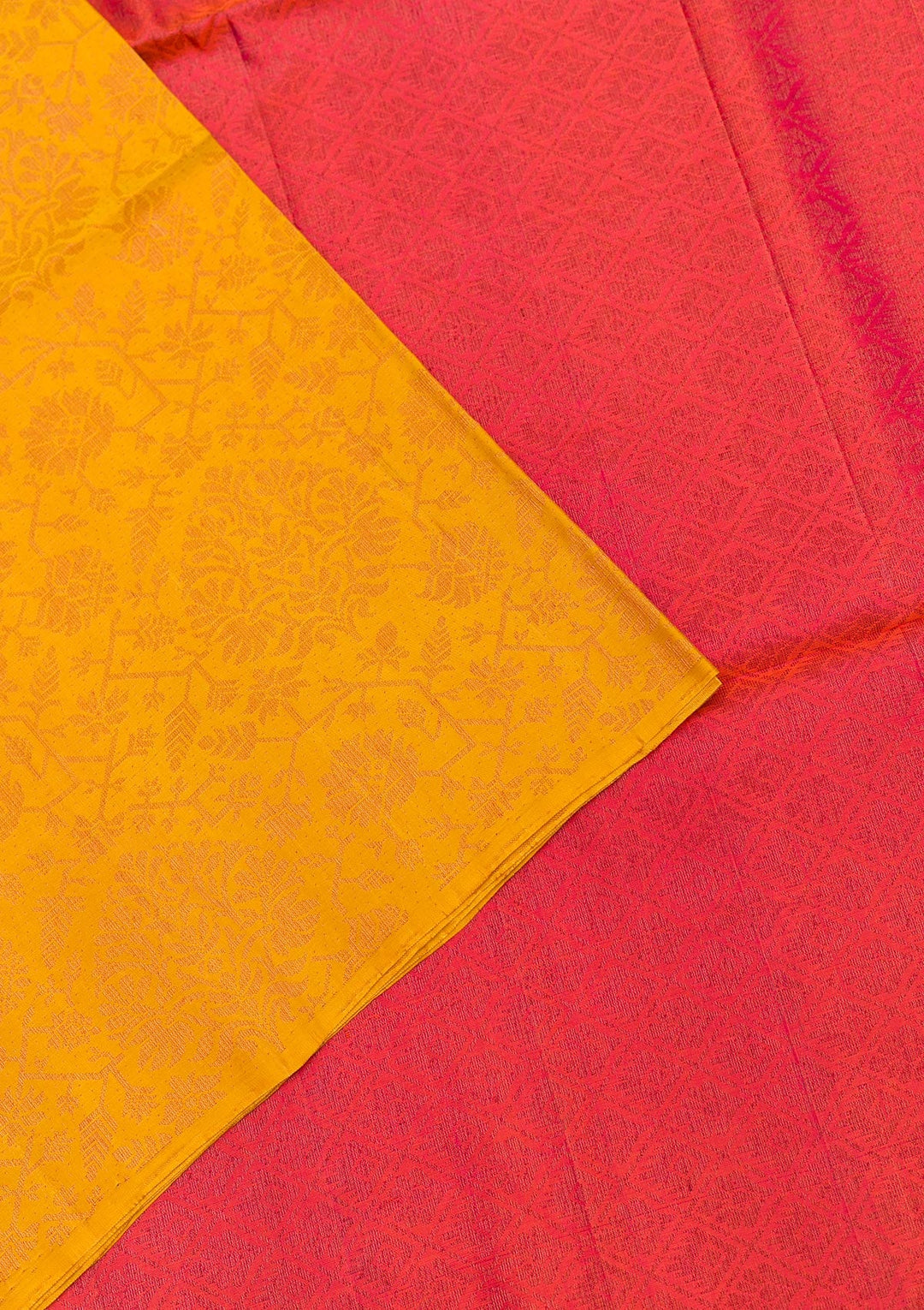 Yellow Zariwork Pure Silk Saree-Koskii