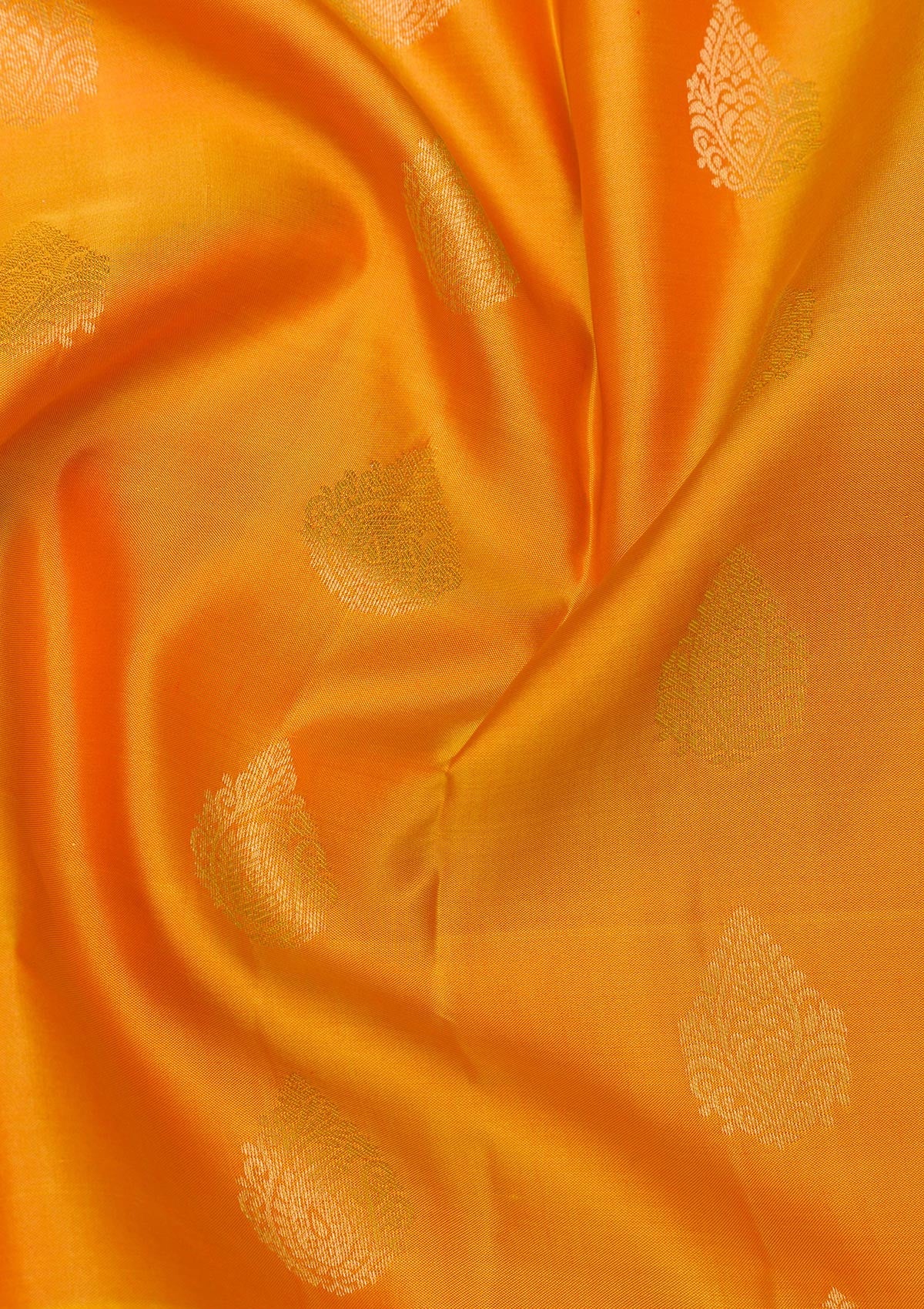 Yellow Zariwork Pure Silk Saree-Koskii