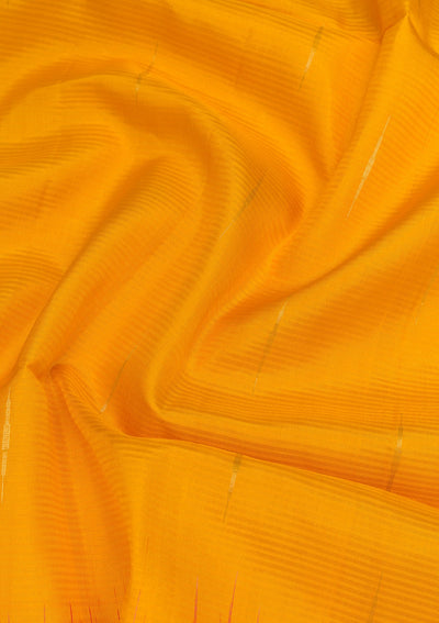 Yellow Zariwork Pure Silk Saree-Koskii