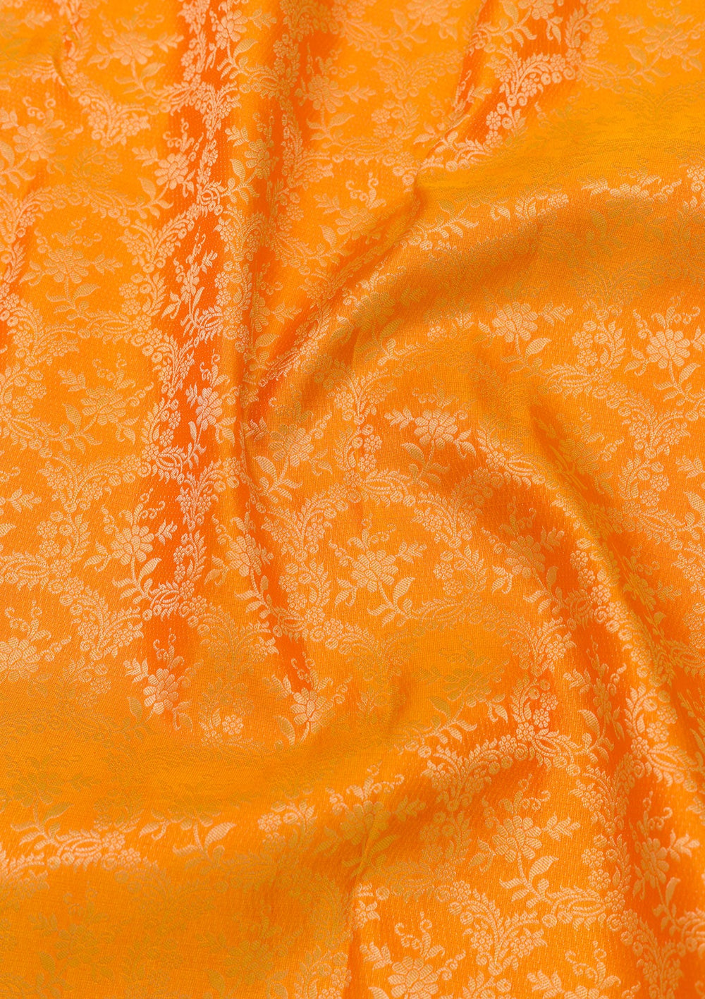 Yellow Zariwork Pure Silk Saree-Koskii