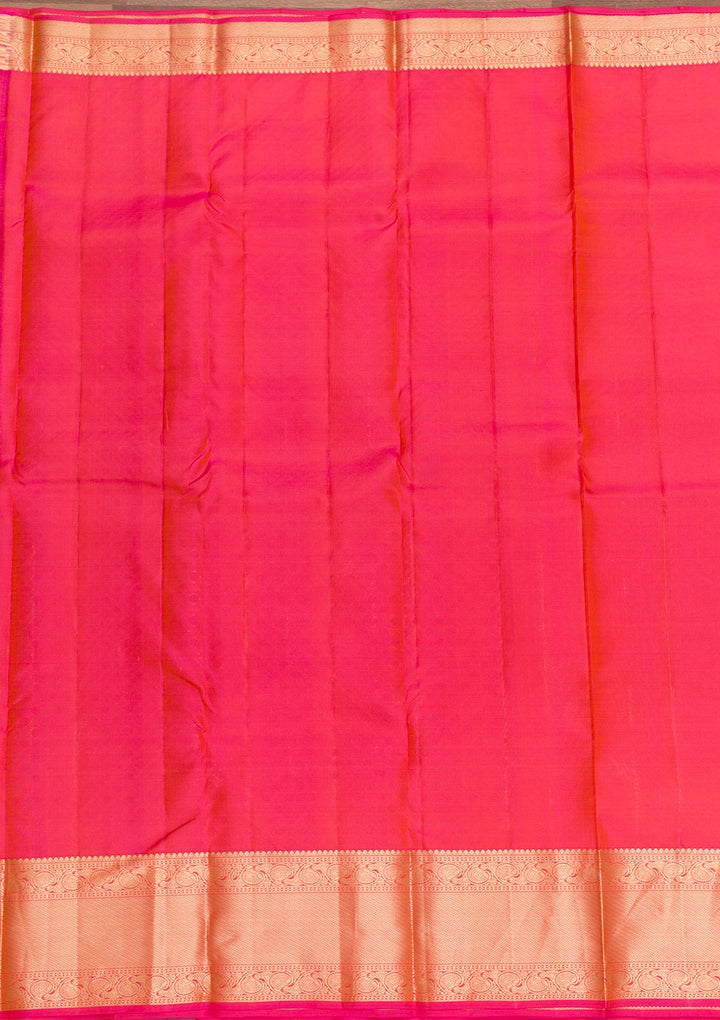 Yellow Zariwork Pure Silk Saree-Koskii