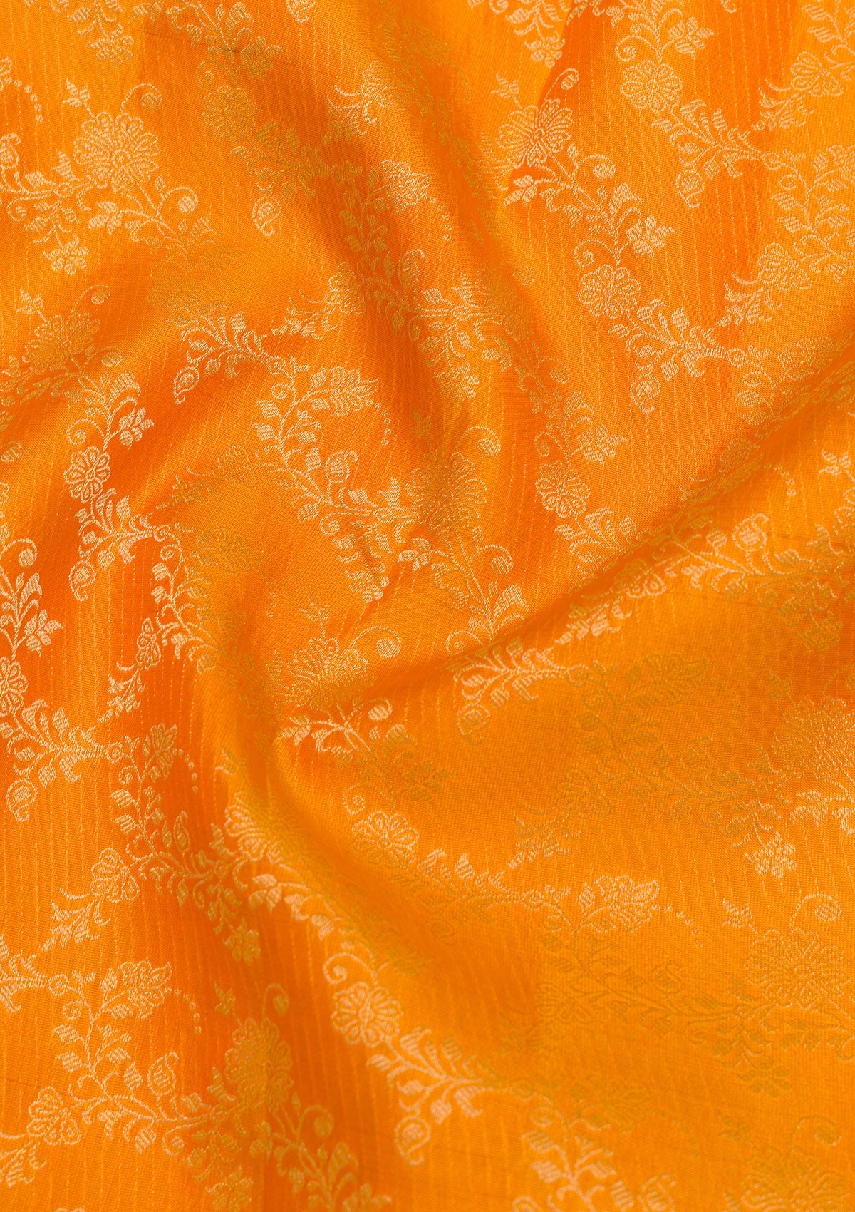 Yellow Zariwork Pure Silk Saree-Koskii