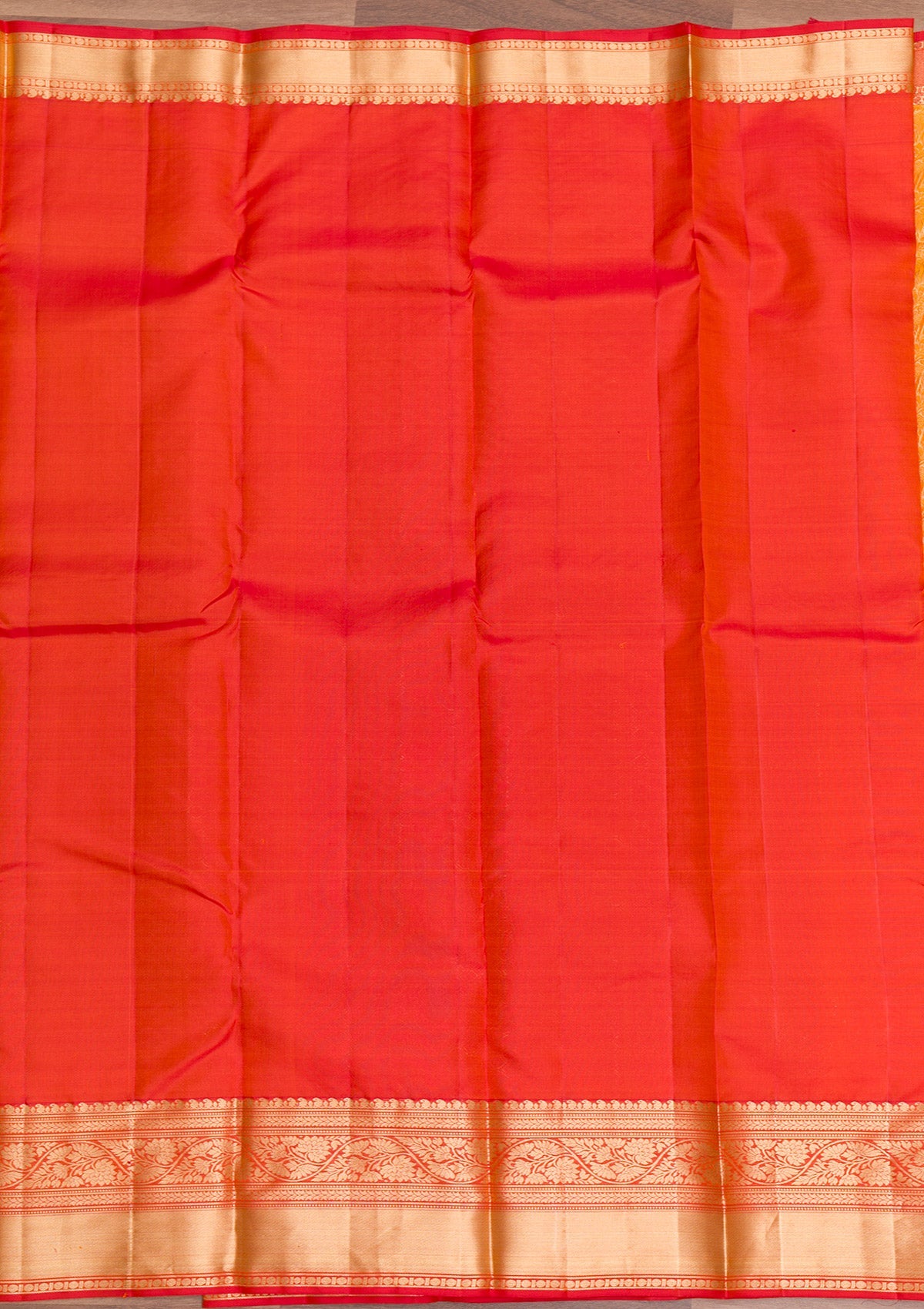 Yellow Zariwork Pure Silk Saree-Koskii