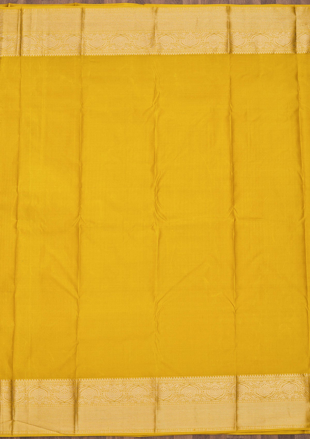 Yellow Zariwork Pure Silk Saree-Koskii