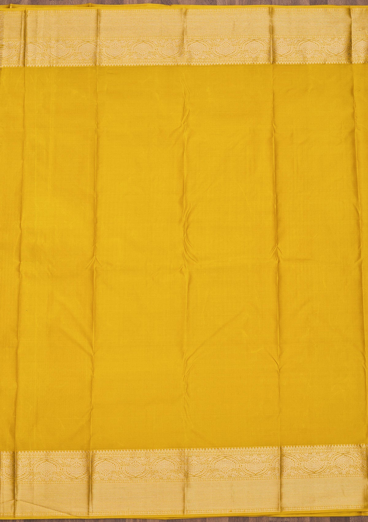 Yellow Zariwork Pure Silk Saree-Koskii