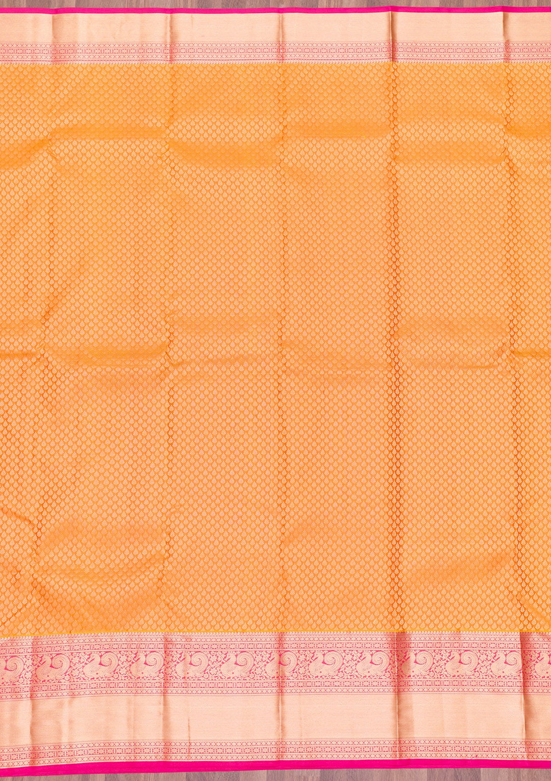 Yellow Zariwork Pure Silk Saree-Koskii