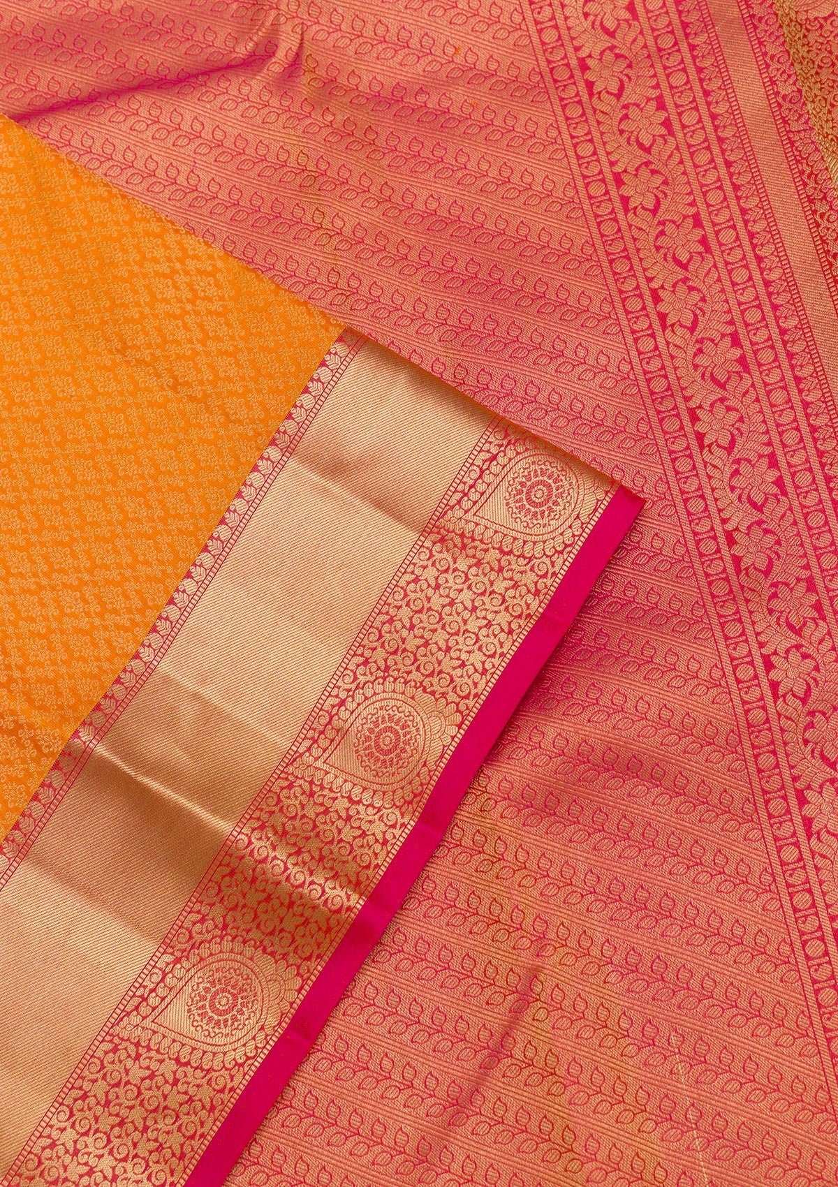 Yellow Zariwork Pure Silk Saree-Koskii