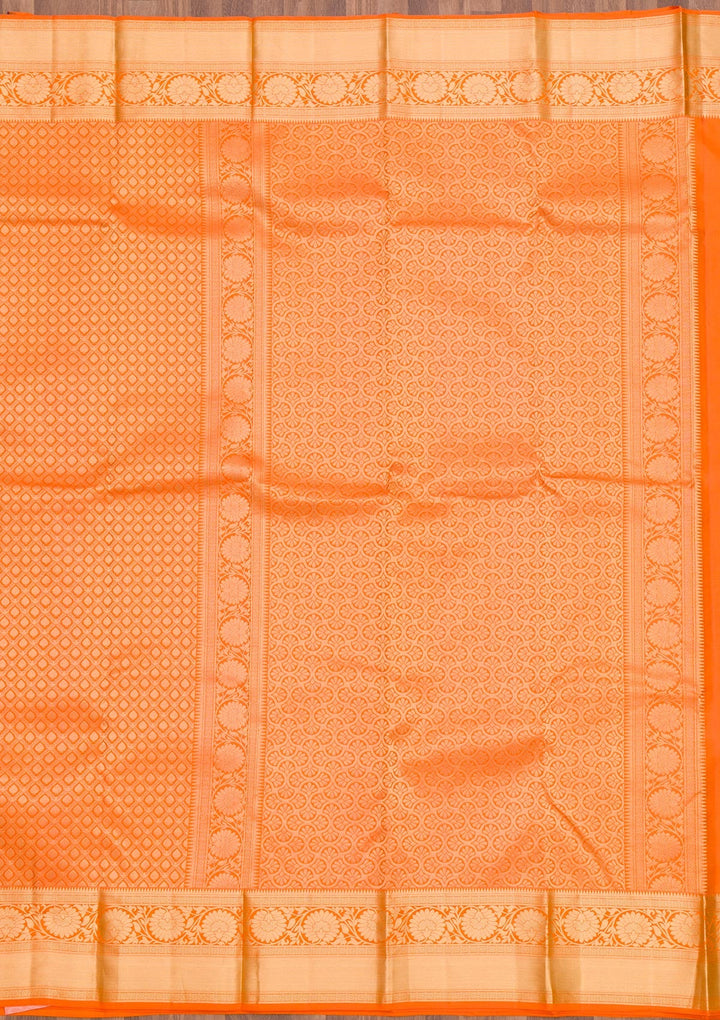 Yellow Zariwork Pure Silk Saree-Koskii