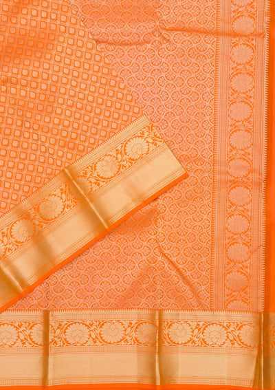 Yellow Zariwork Pure Silk Saree-Koskii