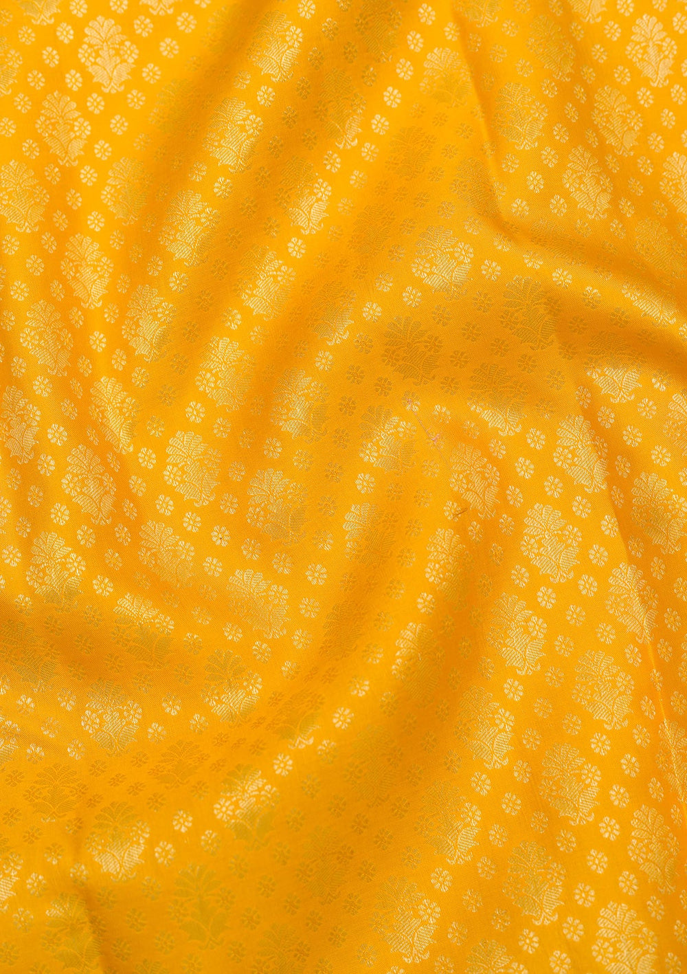 Yellow Zariwork Pure Silk Saree-Koskii