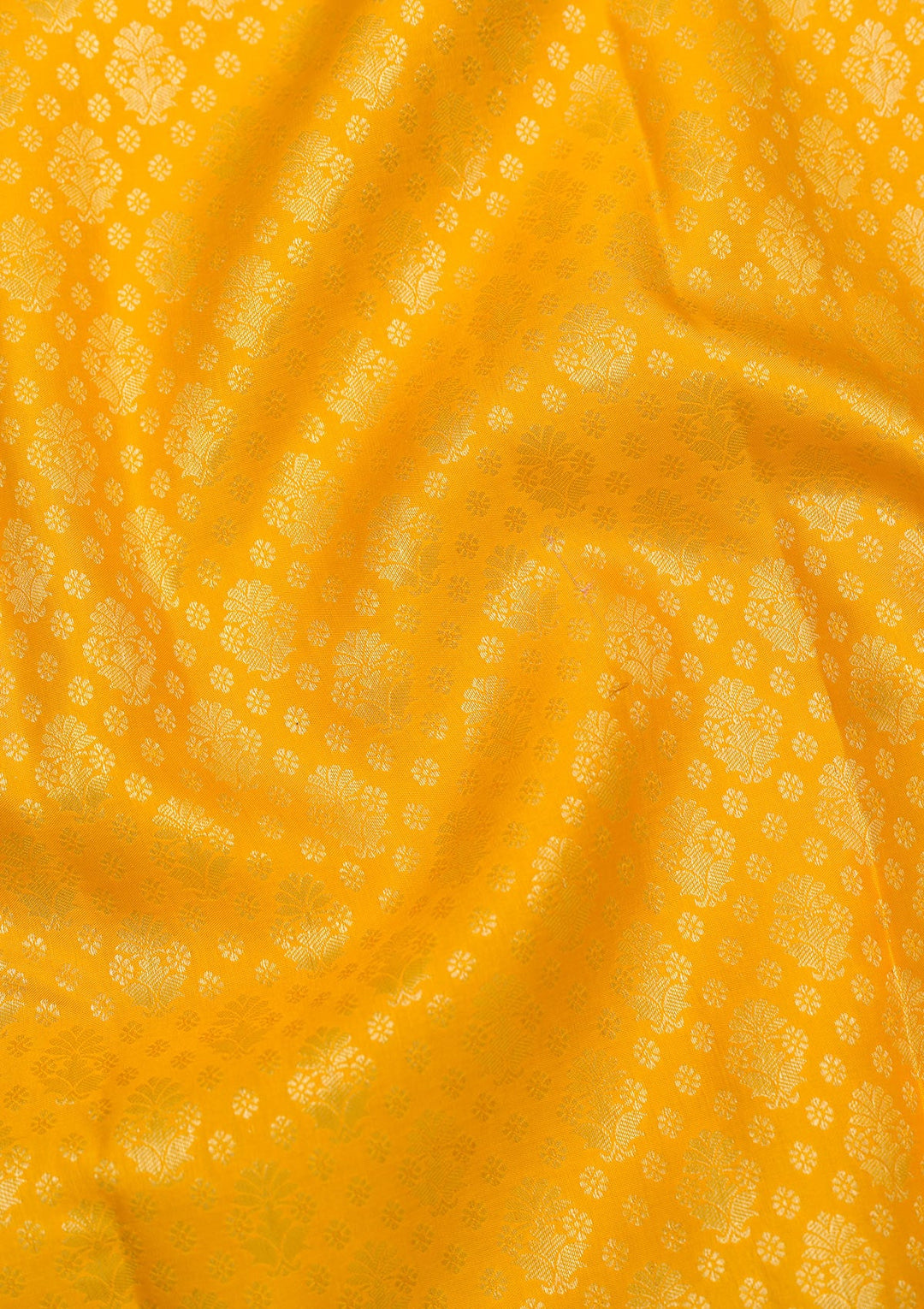 Yellow Zariwork Pure Silk Saree-Koskii