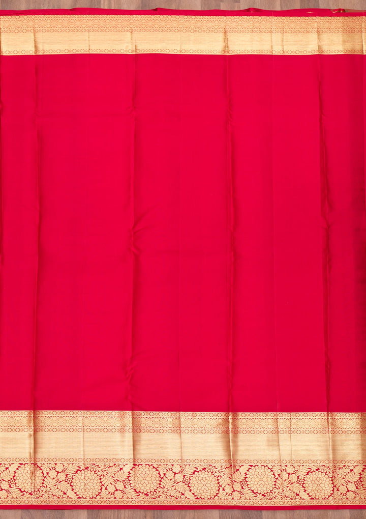 Yellow Zariwork Pure Silk Saree-Koskii