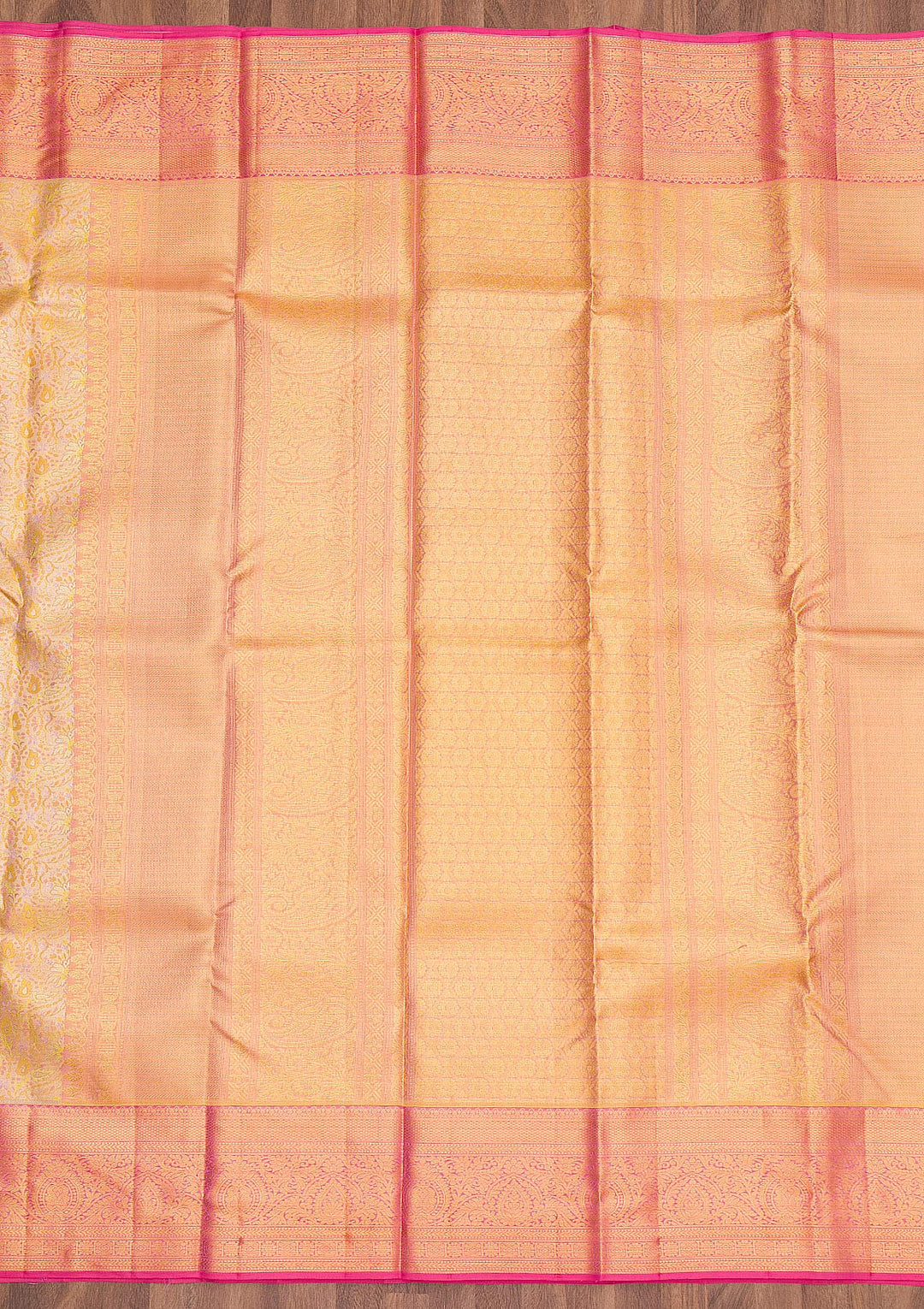 Yellow Zariwork Pure Silk Saree-Koskii