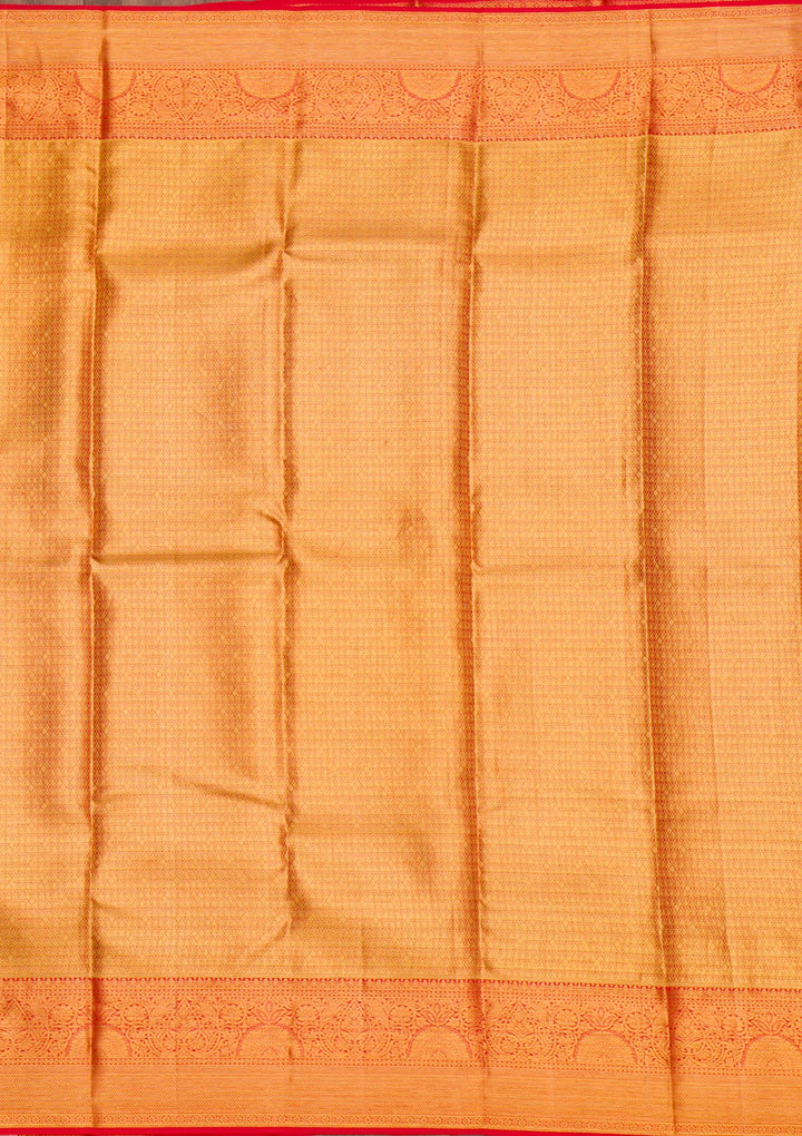 Yellow Zariwork Pure Silk Saree-Koskii