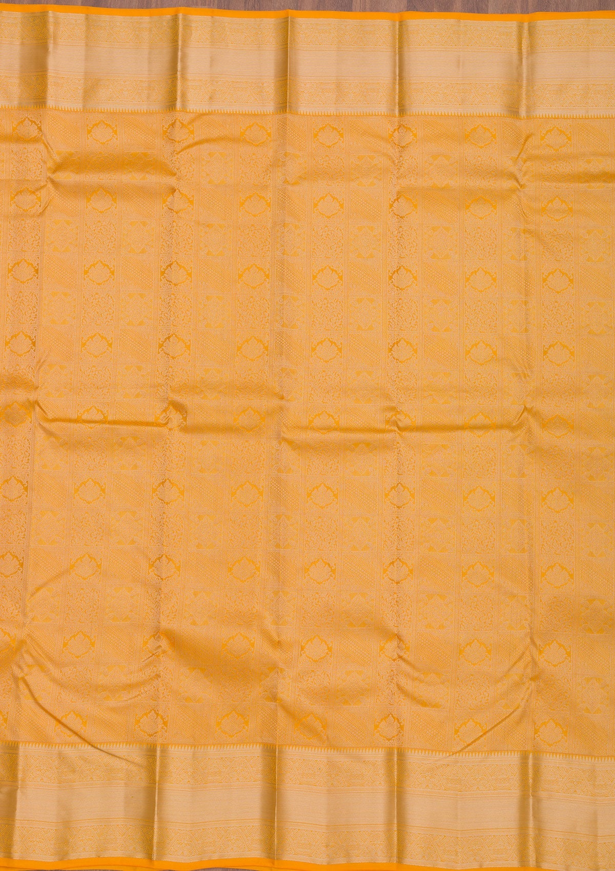 Yellow Zariwork Pure Silk Saree-Koskii