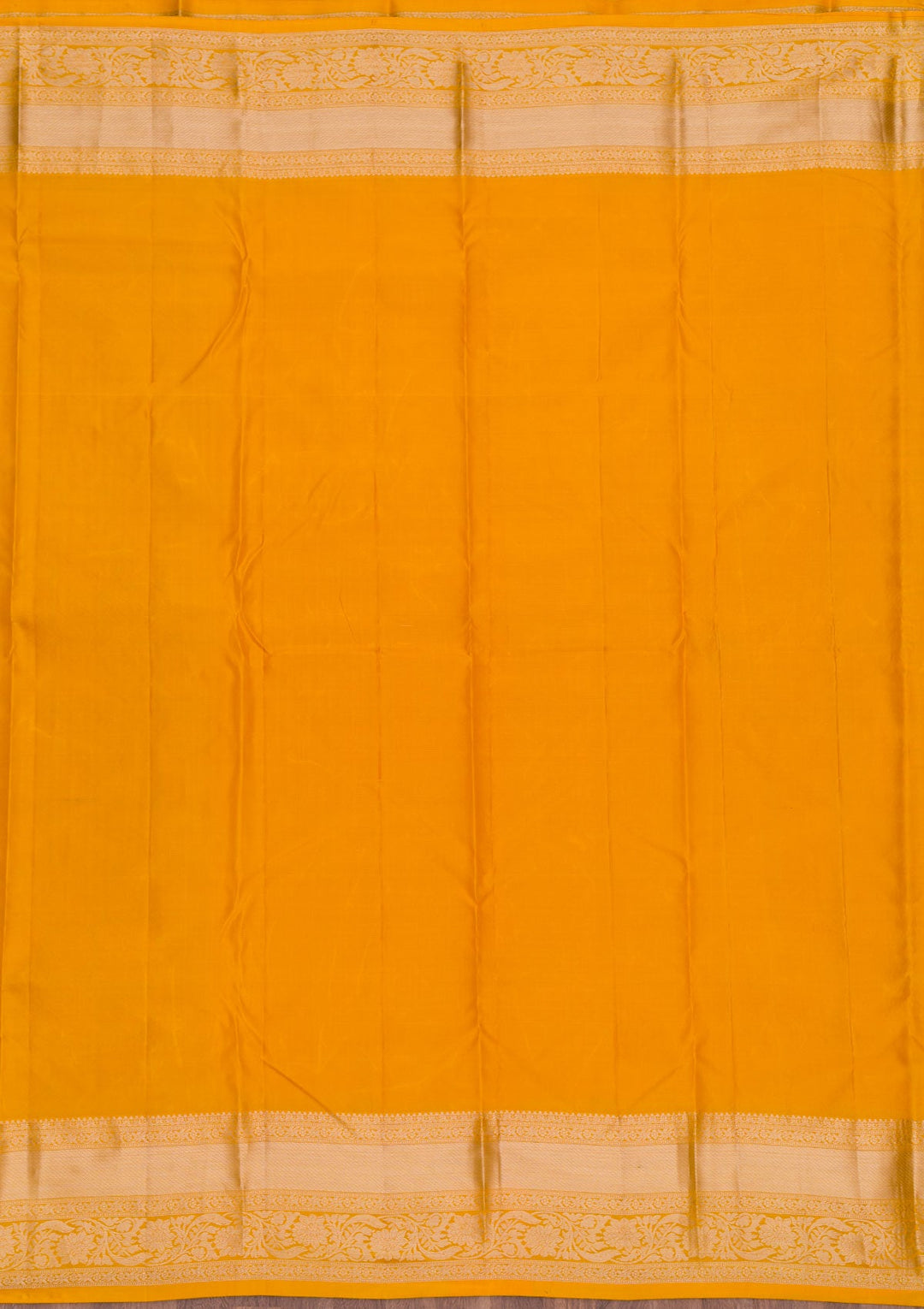 Yellow Zariwork Pure Silk Saree-Koskii