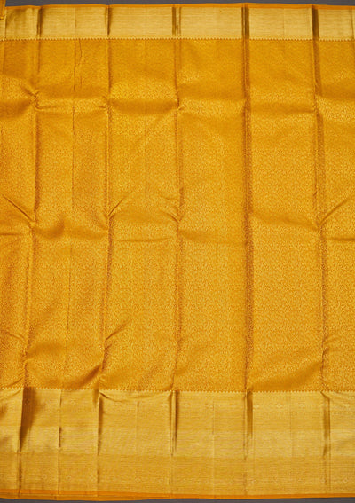 Yellow Zariwork Pure Silk Saree-Koskii