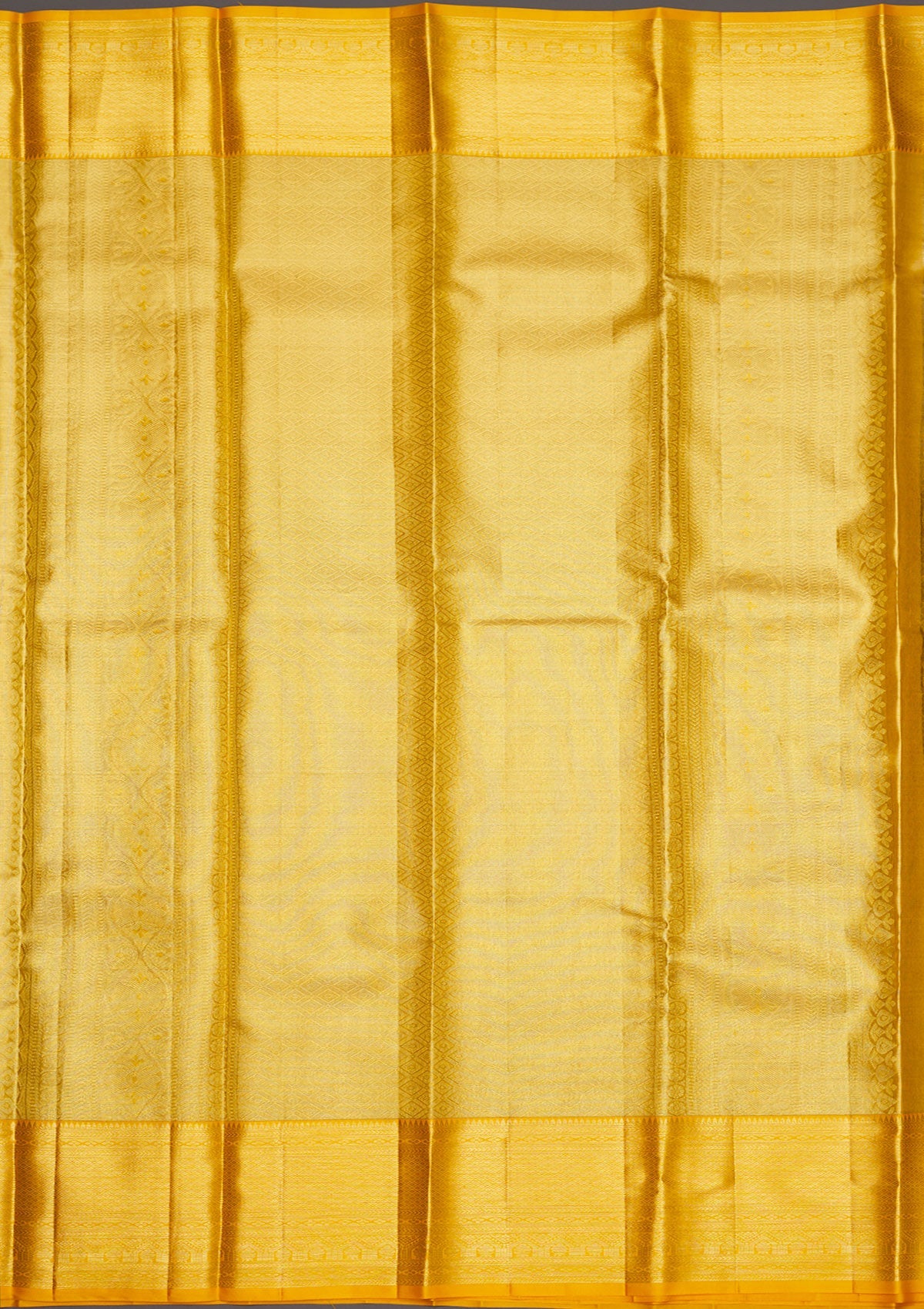 Yellow Zariwork Pure Silk Saree-Koskii