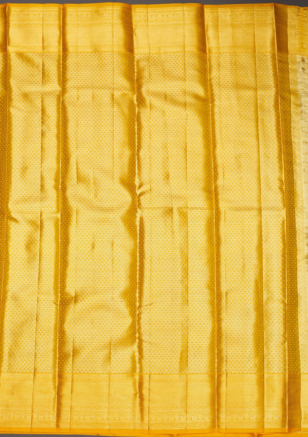 Yellow Zariwork Pure Silk Saree-Koskii