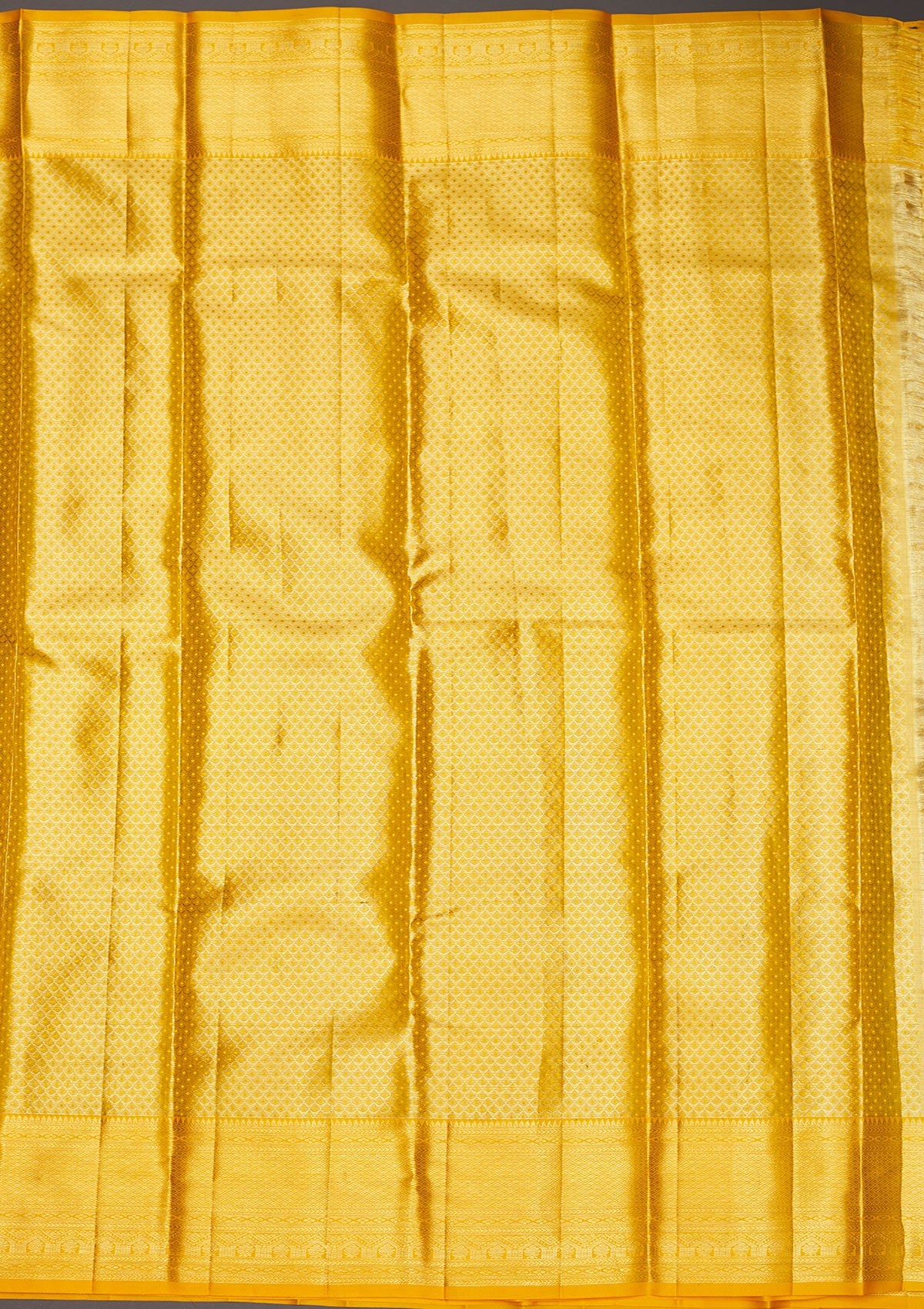 Yellow Zariwork Pure Silk Saree-Koskii