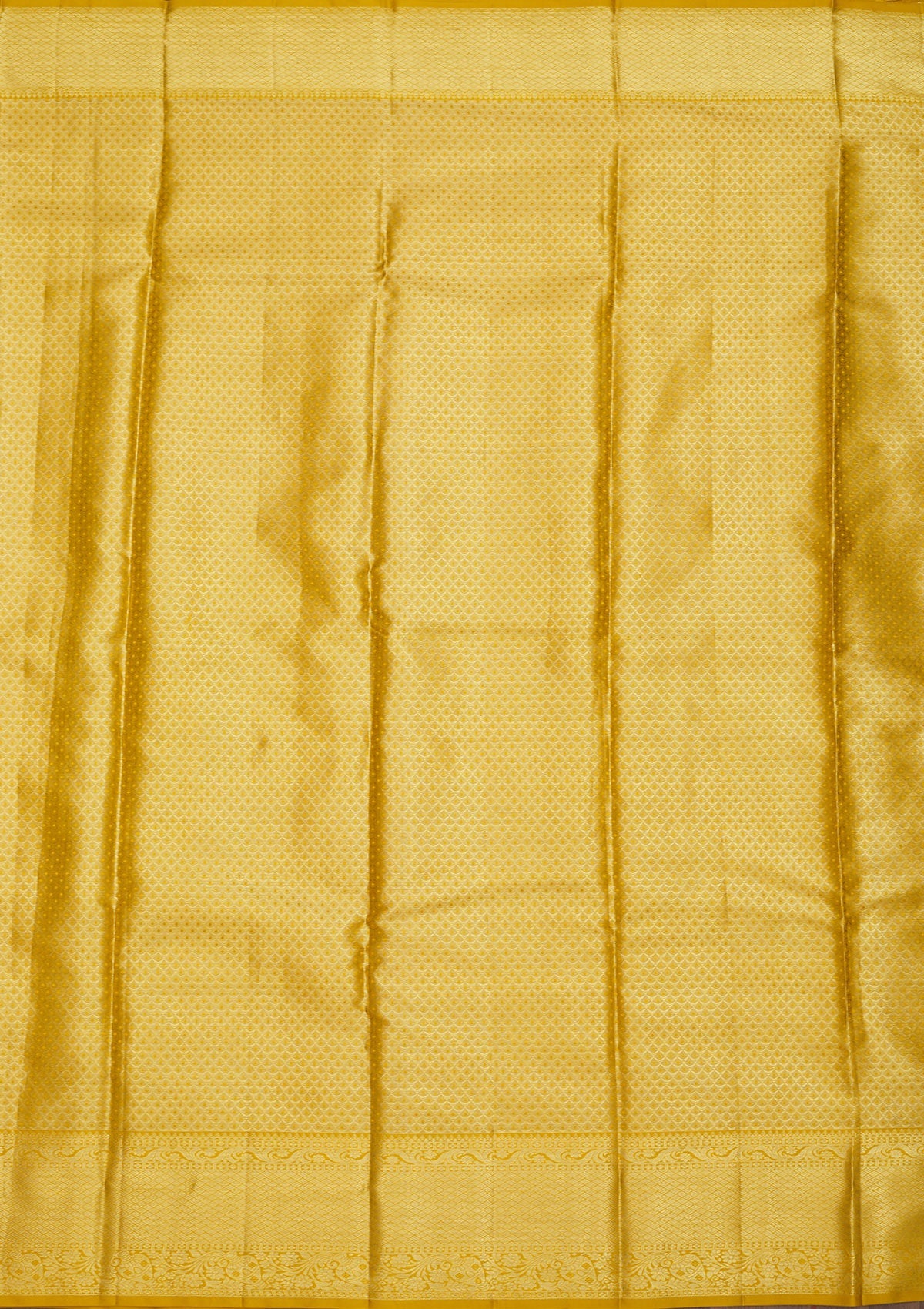 Yellow Zariwork Pure Silk Saree-Koskii