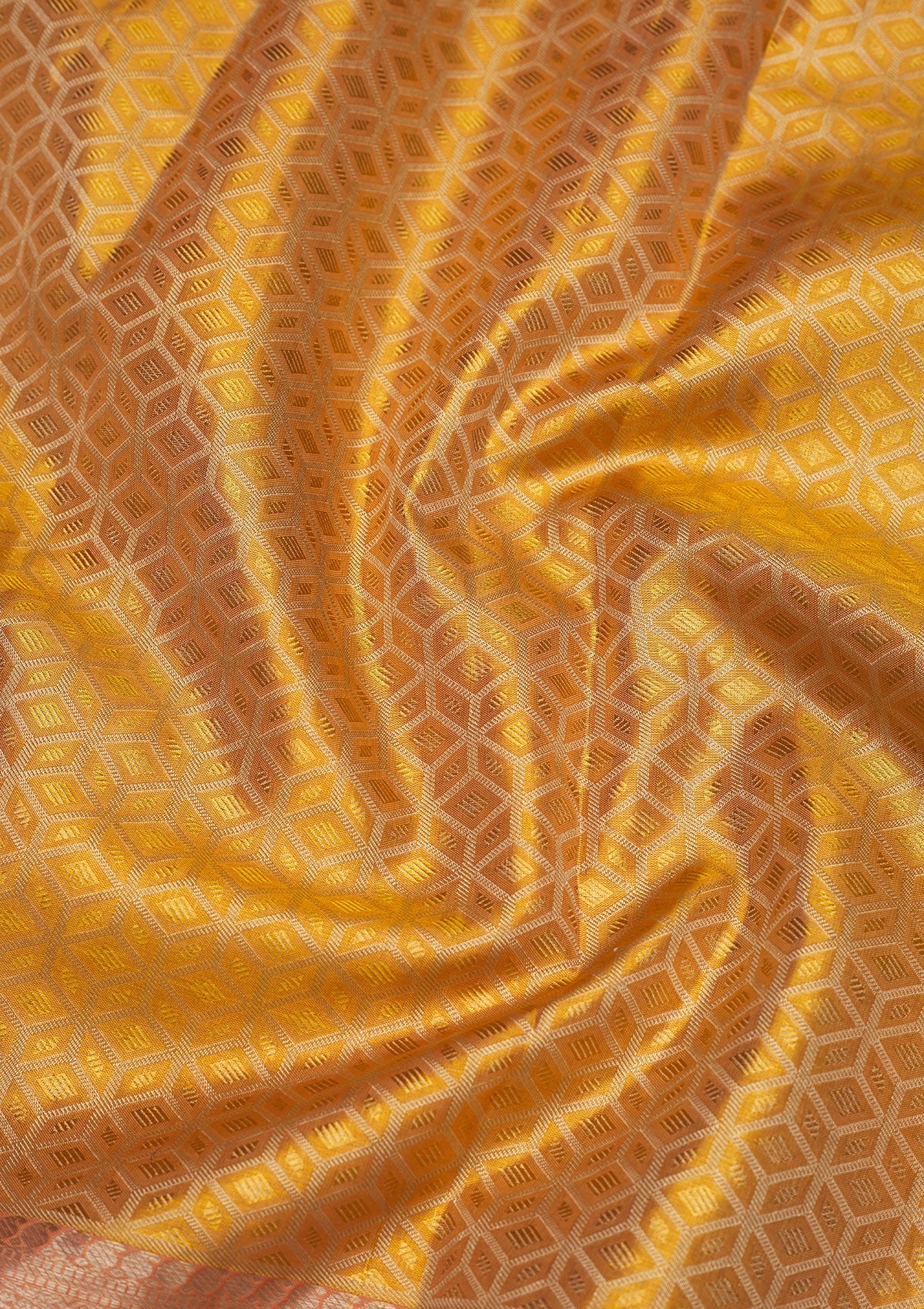 Yellow Zariwork Pure Silk Saree-Koskii