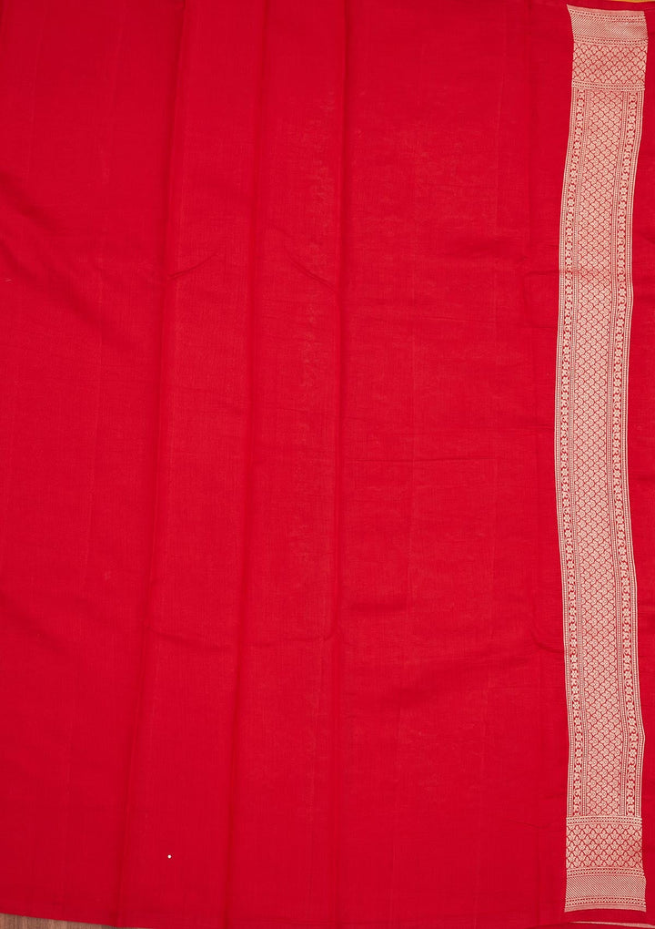 Yellow Zariwork Pure Silk Saree-Koskii