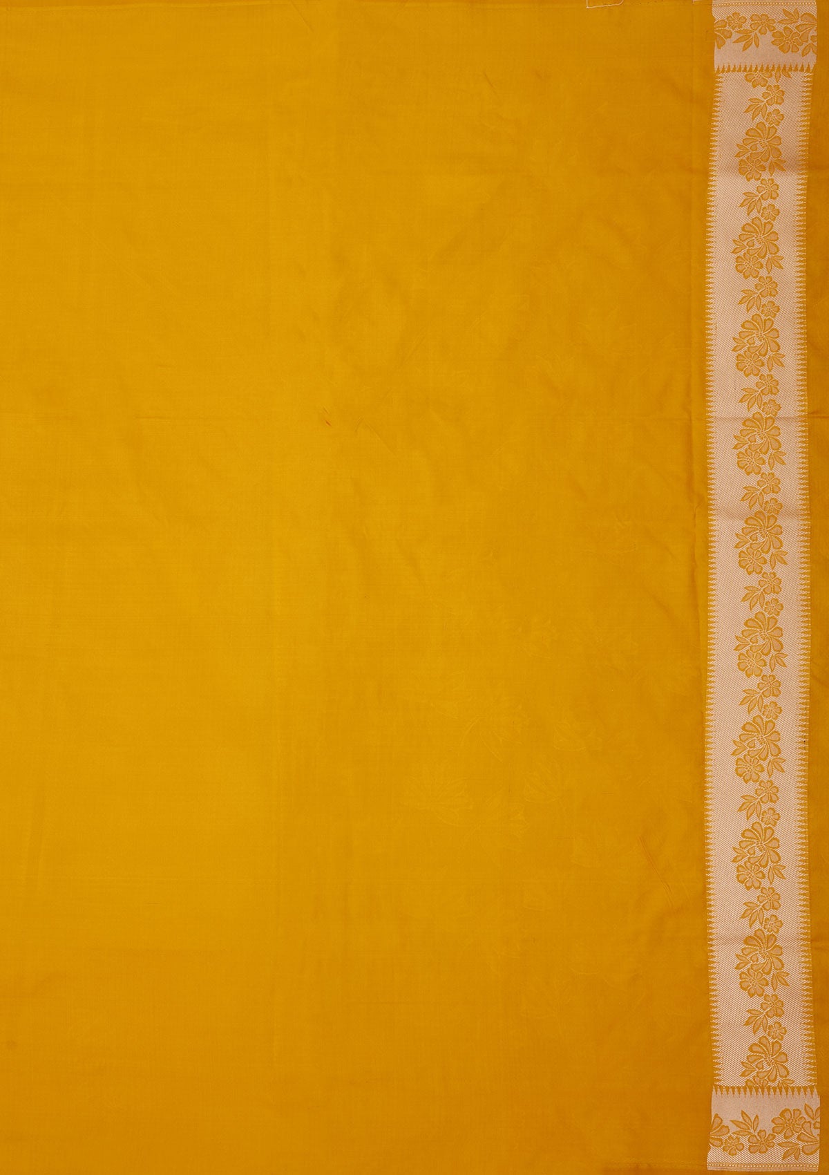 Yellow Zariwork Pure Silk Saree-Koskii