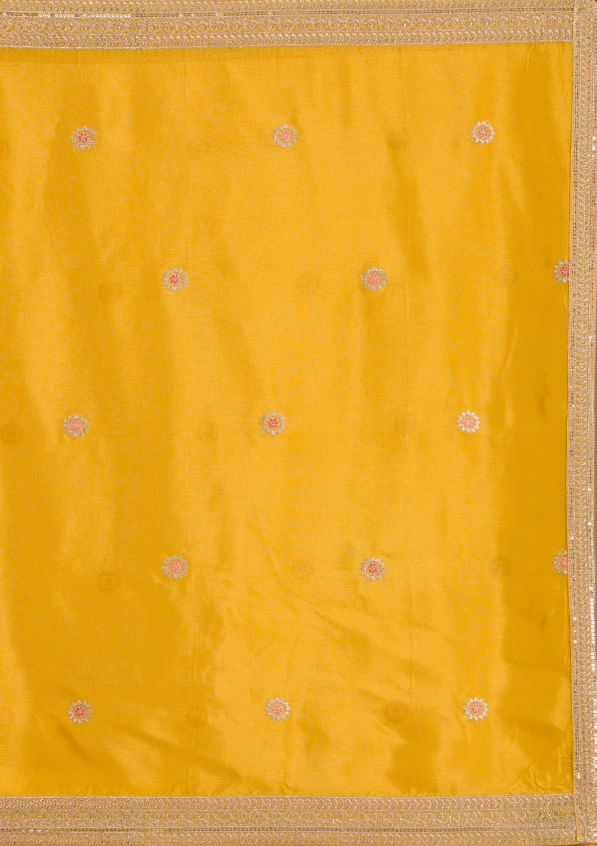 Buy Yellow Zariwork Tissue Readymade Salwar Suit - Koskii