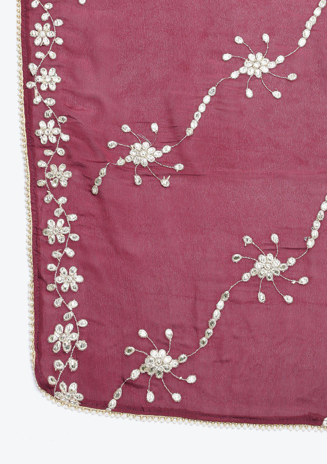 Maroon Gotapatti Semi Crepe Designer Salwar Suit-Koskii