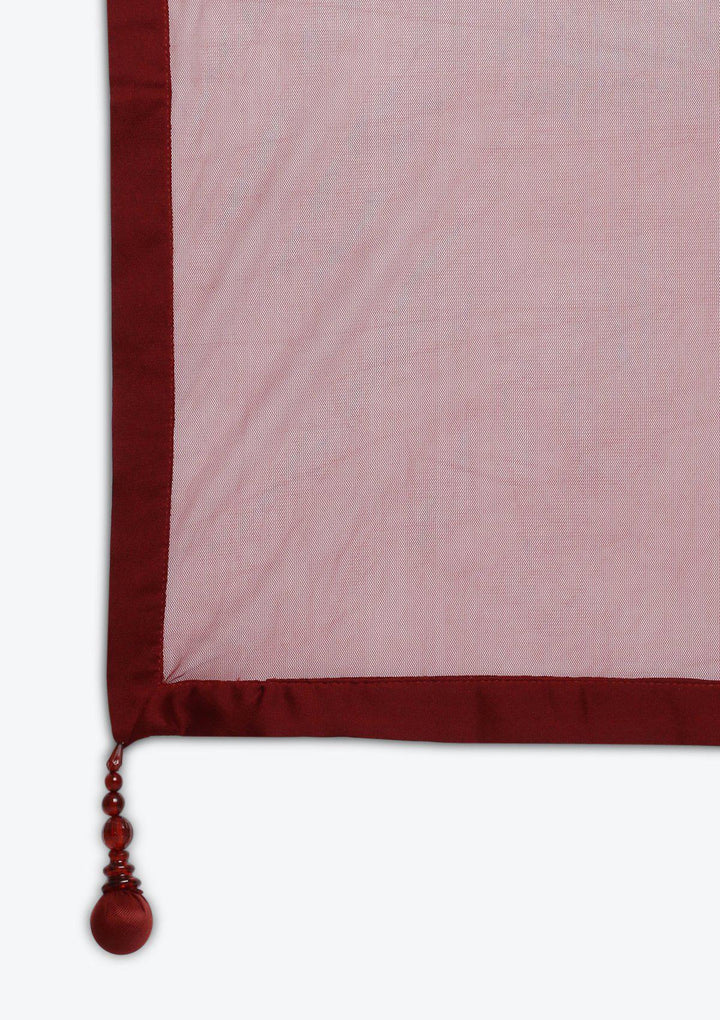 Maroon Cutdana Georgette Designer Gown-Koskii