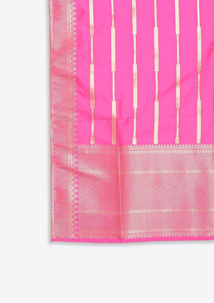 Purple Zariwork Art Silk Designer Gown - koskii