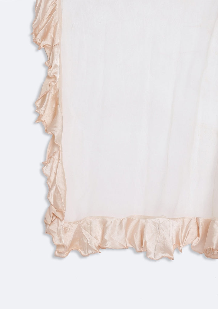 Peach Cutdana Net Designer Lehenga - koskii