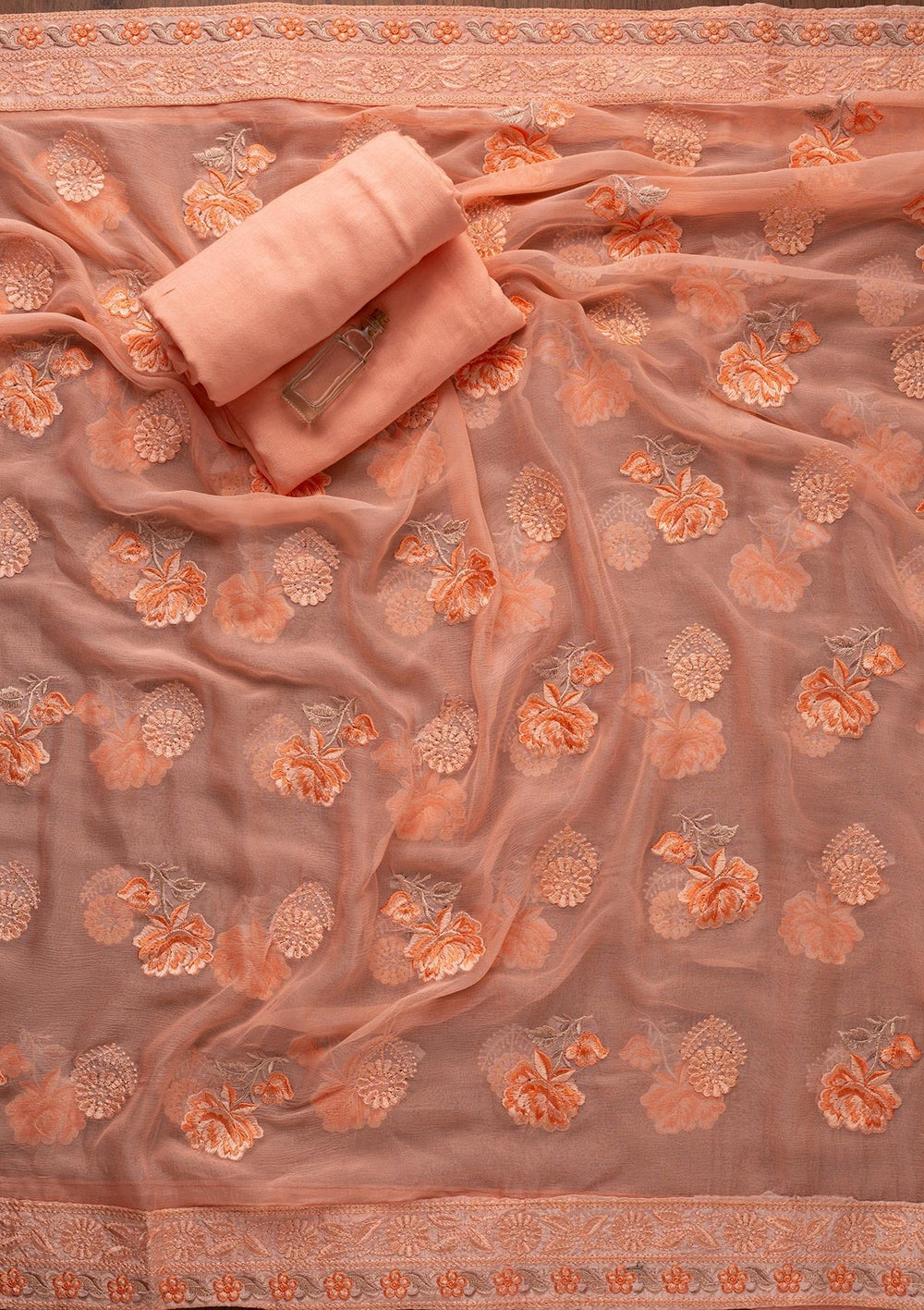 Baby Pink Stonework Art Silk Designer Unstitched Salwar Suit - koskii